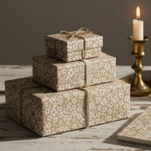 Vintage Botanical Cream Floral Wrapping Paper