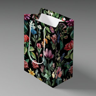 Vintage Botanical Elegance Black