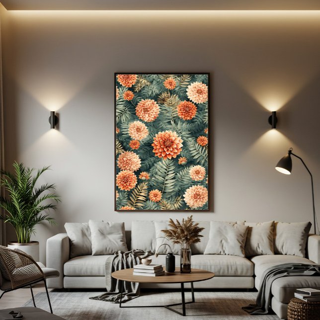 Vintage Botanical Elegance Canvastryck (Skapare uppladdad)