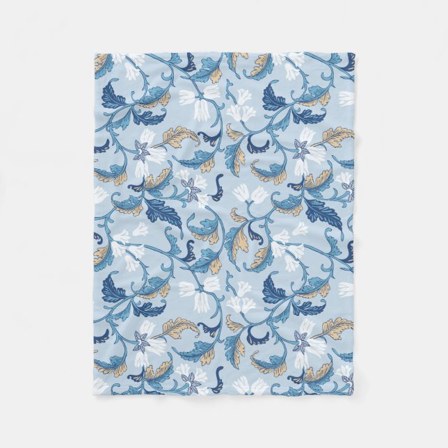 Vintage Botanical Elegance Fleecefilt (Framsidan)