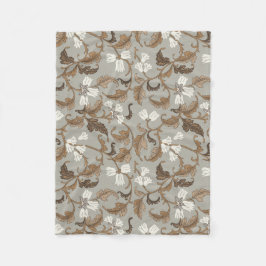 Vintage Botanical Elegance Fleecefilt