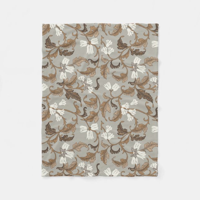 Vintage Botanical Elegance Fleecefilt (Framsidan)