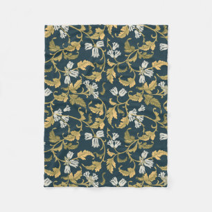 Vintage Botanical Elegance Fleecefilt