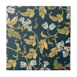 Vintage Botanical Elegance Kakelplatta