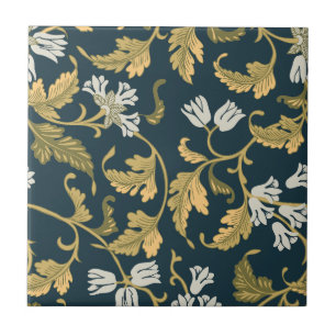 Vintage Botanical Elegance Kakelplatta
