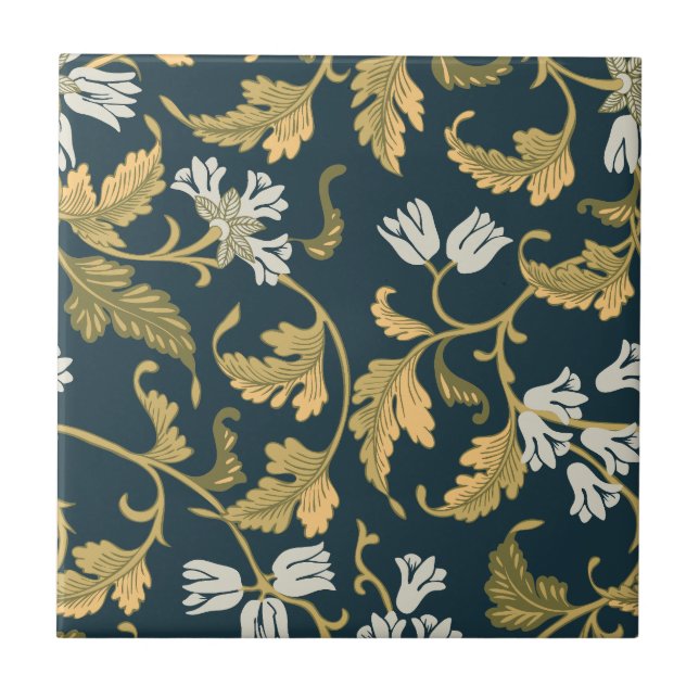 Vintage Botanical Elegance Kakelplatta (Framsidan)