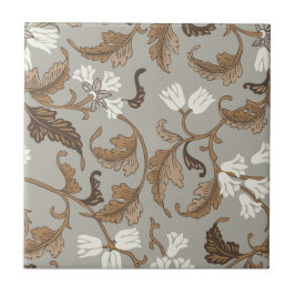 Vintage Botanical Elegance Kakelplatta