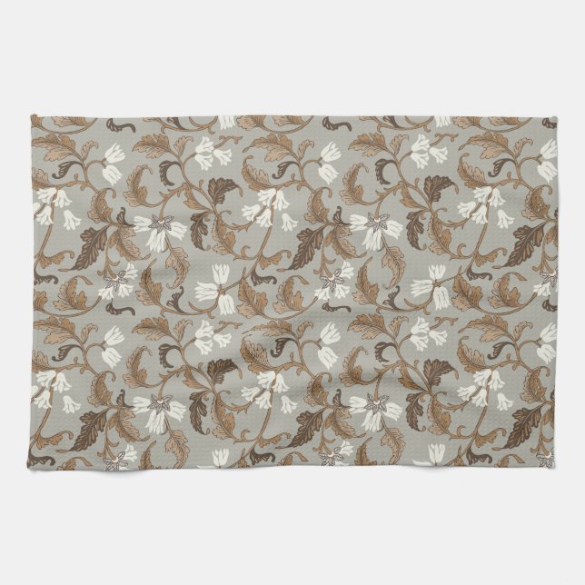 Vintage Botanical Elegance Kökshandduk (Horisontell)