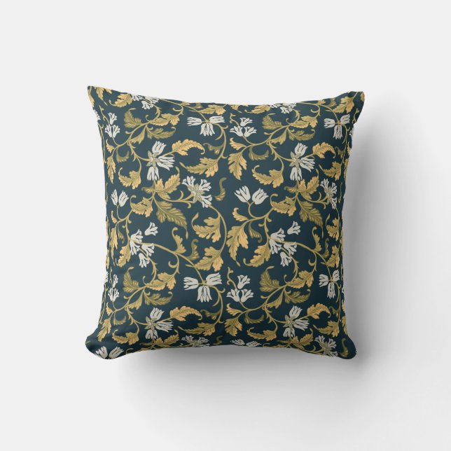Vintage Botanical Elegance Kudde (Framsida)