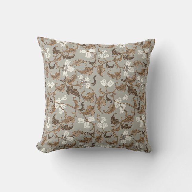 Vintage Botanical Elegance Kudde (Framsida)