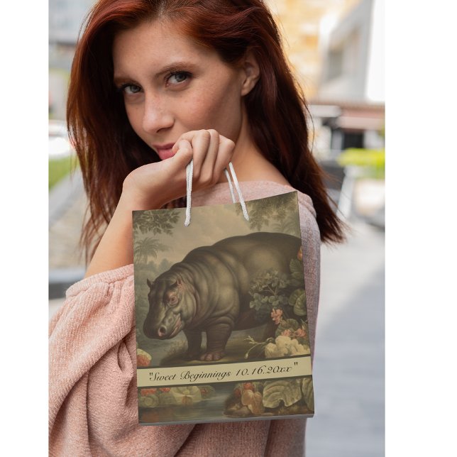 Vintage Botanical Hippo, anpassade (Skapare uppladdad)