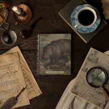 Vintage Botanical Hippo, anpassade