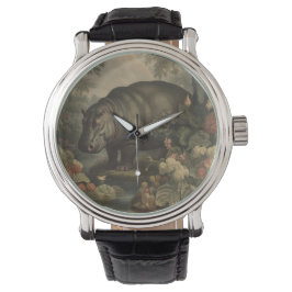Vintage Botanical Hippo Armbandsur