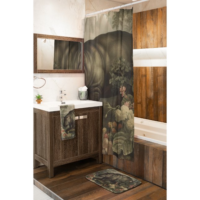 Vintage Botanical Hippo Badrumsmatta (Skapare uppladdad)