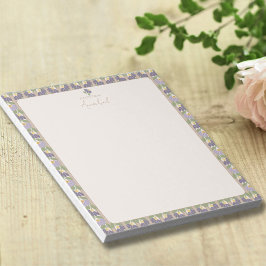 Vintage Botanical Notepad with Personalization Anteckningsblock