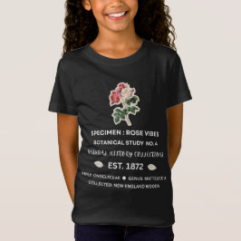 Vintage Botanical Rose Vibes  T Shirt