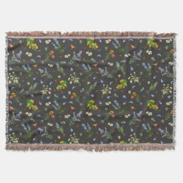 Vintage botanical style filt