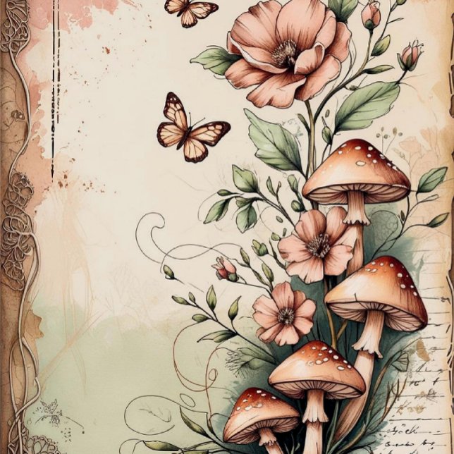Vintage Botanical Whispers Scrapbookpapper (Skapare uppladdad)