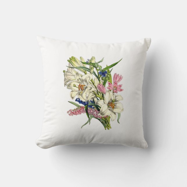 Vintage Botanicals Illustrations Kudde (Framsida)