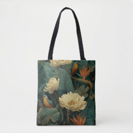 Vintage Botanisk Blommig Handväskor | Boho Natur  Tygkasse