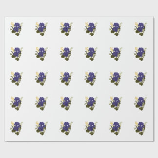 Vintage botanisk dekal presentpapper