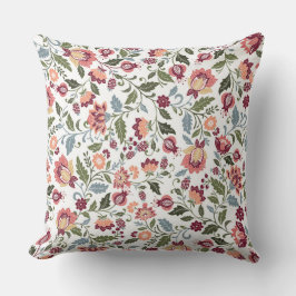 Vintage Botanisk Färg Full Design Kudde