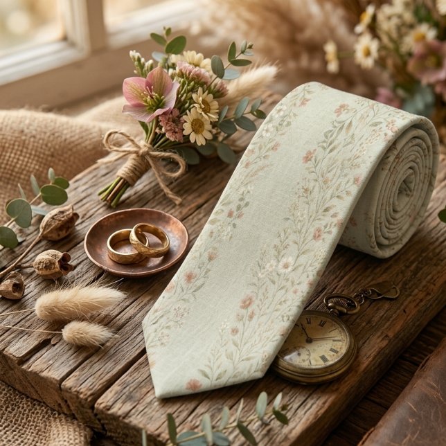 Vintage Botanisk Girland Mönster Slips (Skapare uppladdad)