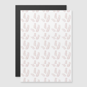 Vintage botanisk illustration – Elegant blomsterko Magnetisk Inbjudningskort