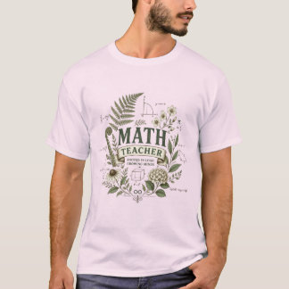 Vintage Botanisk Matematiklärare Rotad i Logik T Shirt