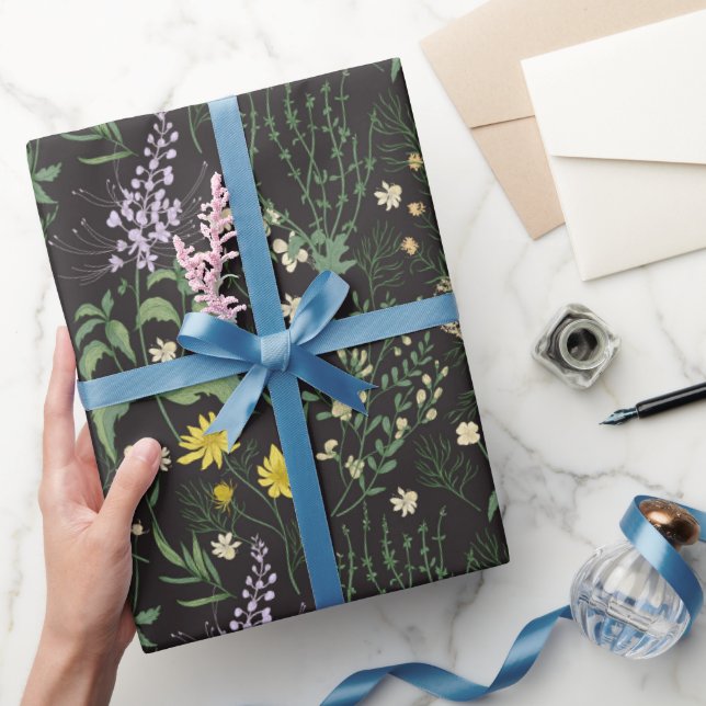 Vintage Botanisk Natt Presentpapper (Gifting)