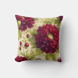 Vintage Botanisk Romantisk Chic Blommig Stilfull Kudde