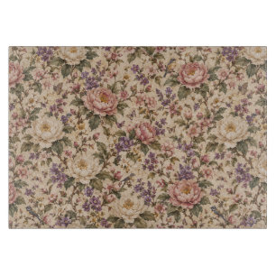 Vintage botanisk rosenträdgård och fjärilsmönster