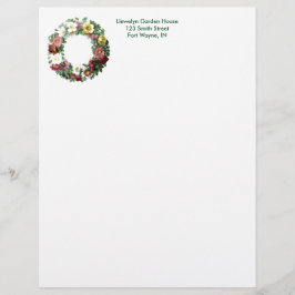 Vintage Botanisk sida - Blommigt Utandning