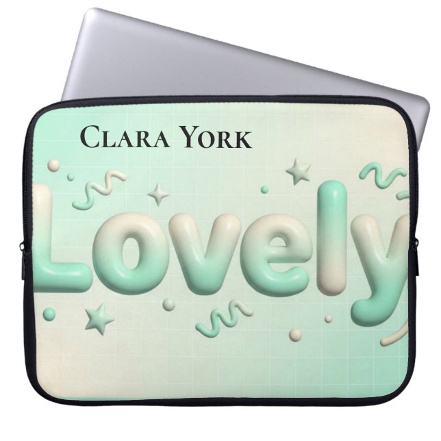 Vintage Botanisk Vacker Personlig Minnessak Laptop Fodral (Framsidan)