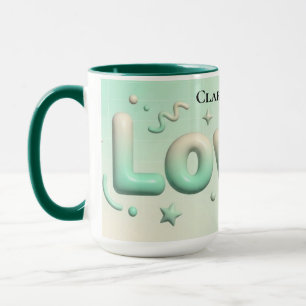 Vintage Botanisk Vacker Personlig Minnessaker Mugg
