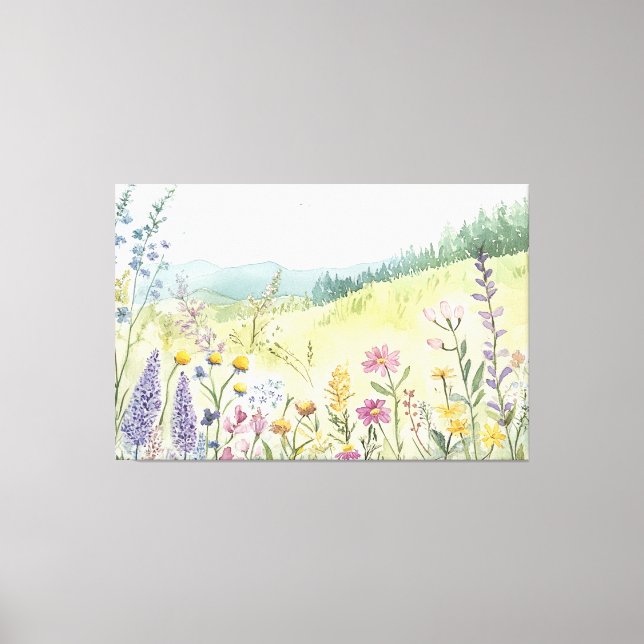 Vintage Botanisk Väggdekor Canvastryck (Framsida)