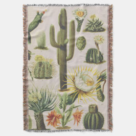 Vintage Botaniska aktualitetsillustration Filt