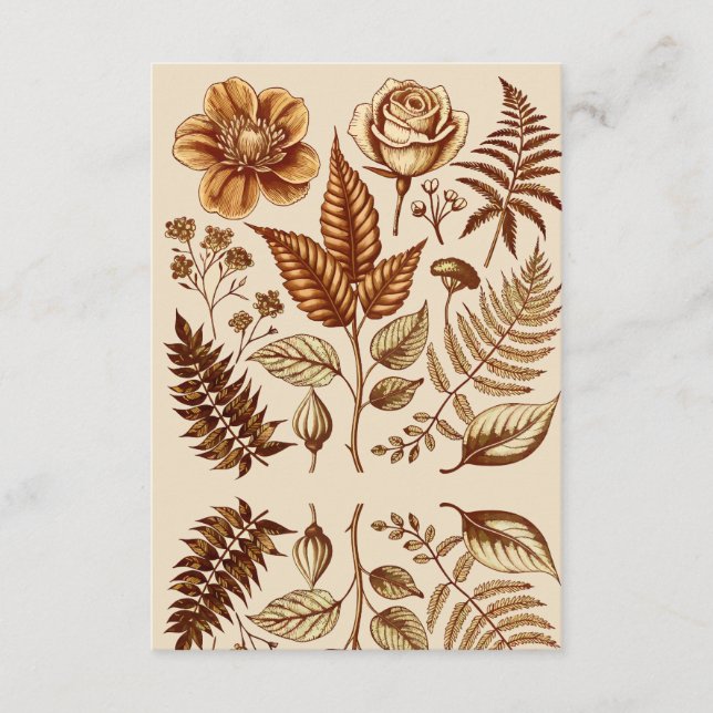 Vintage Botaniska bliss Tilläggskort (Framsida)