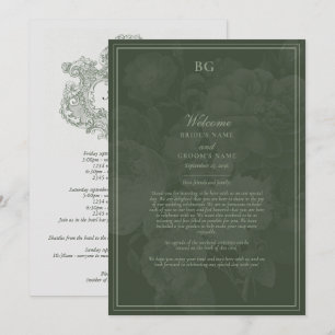 Vintage Botaniska Garden Party Bröllop Itinerary