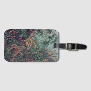 Vintage botaniska illustrationer bagagebricka