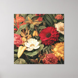 Vintage botaniska illustrationer canvastryck
