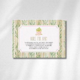 Vintage Botaniska Matcha Växt Böcker För Bebis  Tilläggskort