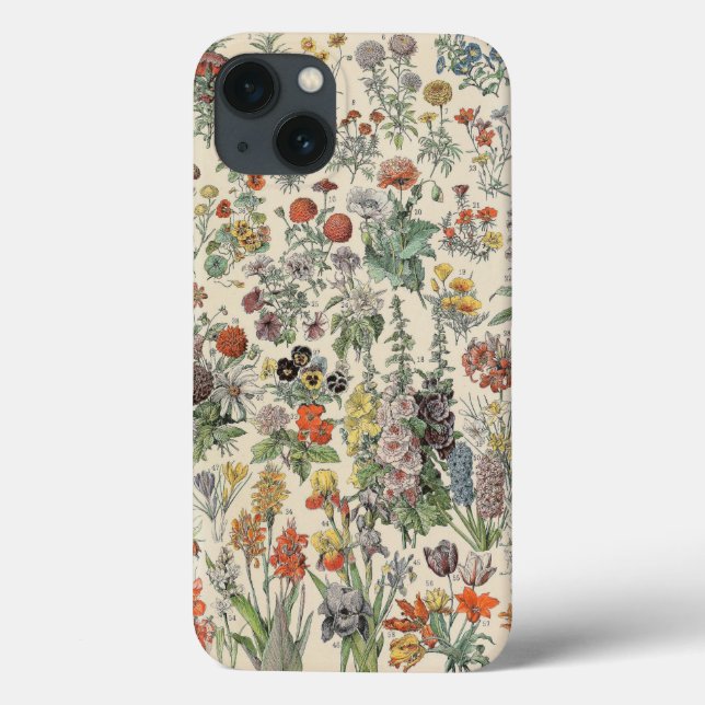 Vintage Botaniska Mönster (Baksida)