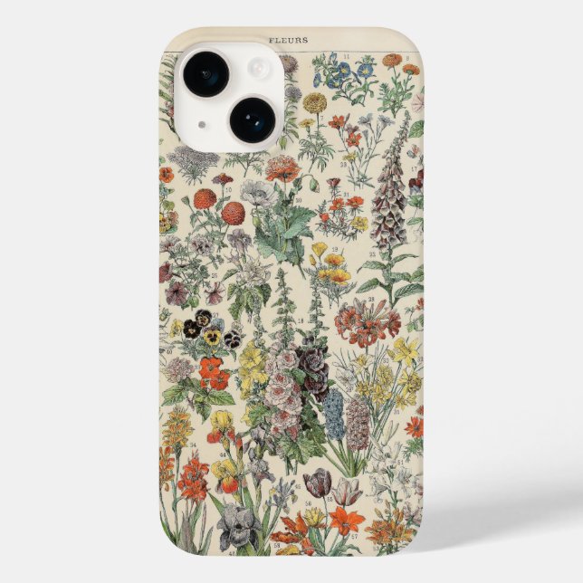 Vintage Botaniska Mönster (Baksida)