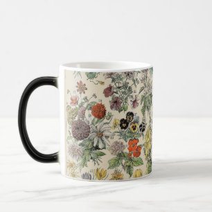 Vintage Botaniska Mönster Magisk Mugg