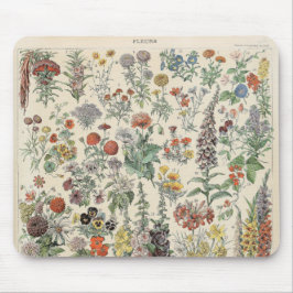 Vintage Botaniska Mönster Musmatta