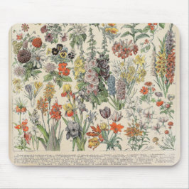 Vintage Botaniska Mönster Musmatta