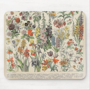 Vintage Botaniska Mönster Musmatta