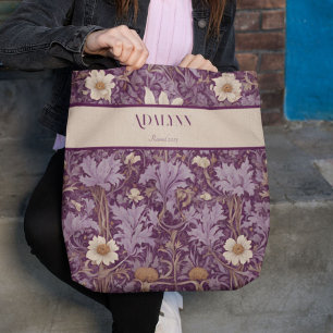 Vintage Botaniska Pension-gåvor för Mamma Violet Tygkasse