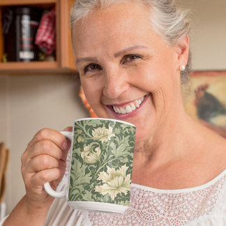 Vintage Botaniska Pension-gåvor till Grönten Mamma Mugg